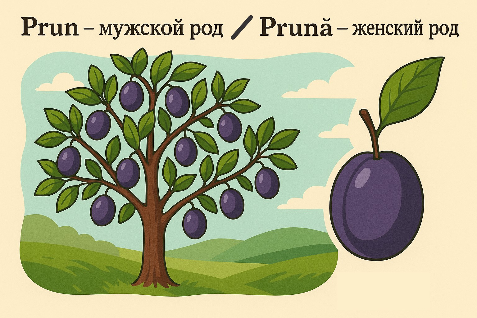 Мужской и женский род в румынском языке